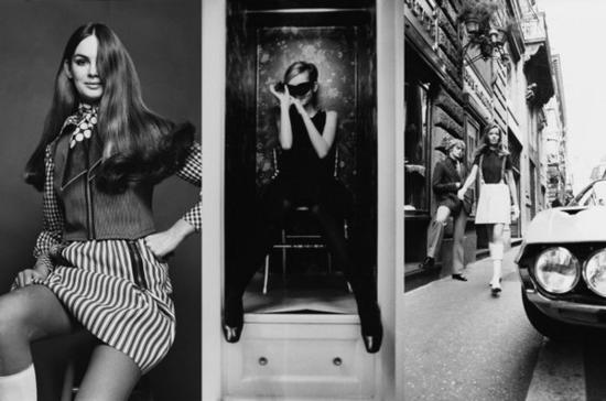 圖中從左至右：Jean Shrimpton、Twiggy和Veruschka
